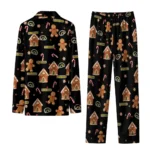 Iowa Hawkeyes Long Pajama Set Personalized Candy Scatter Black Best Selling