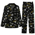 Iowa Hawkeyes Long Pajama Set - Personalized Heart Charms Black 1 Iowa Hawkeyes Long Pajama Set Personalized Heart Charms Black Best Selling