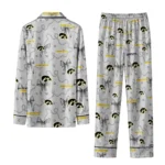 Iowa Hawkeyes Long Pajama Set Personalized Ribbon Chains Black Best Selling