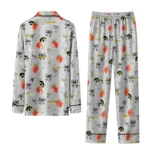 Iowa Hawkeyes Long Pajama Set Personalized Ribbon Florals Black Best Selling