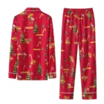 Iowa State Cyclones Long Pajama Set Customized Sprig Scatter Red Best Selling