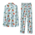 jacksonville jaguars long pajama set customized ribbon florals teal best selling.webp