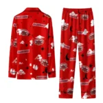 Jacksonville State Gamecocks Long Pajama Set Customized Cloud Stars Red Best Selling