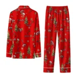 Jacksonville State Gamecocks Long Pajama Set Customized Sprig Scatter Red Best Selling