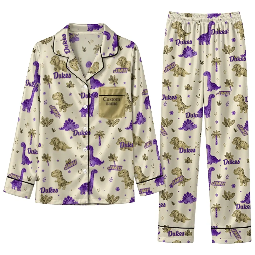James Madison Dukes Long Pajama Set Personalized Character Scatter Best Selling James Madison Dukes Long Pajama Set Personalized Character Scatter Best Selling