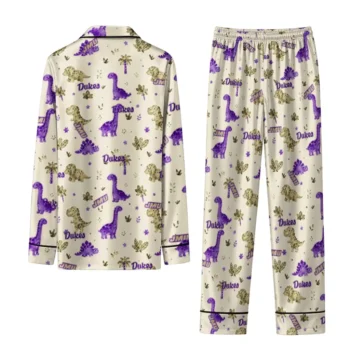 James Madison Dukes Long Pajama Set Personalized Character Scatter Fashion Forward
