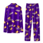 James Madison Dukes Long Pajama Set Personalized Snack Scatter Purple Best Selling