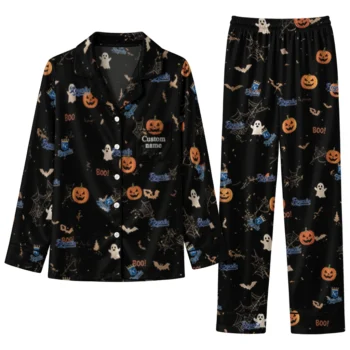 kansas city royals long pajama set custom icon confetti black best selling.webp