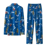 Kansas City Royals Long Pajama Set Customized Sprig Scatter Royal Blue Best Selling