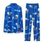 Kansas Jayhawks Long Pajama Set Custom Cloud Stars Blue Best Selling
