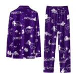 Kansas State Wildcats Long Pajama Set Personalized Cloud Stars Purple Best Selling