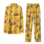Kennesaw State Owls Long Pajama Set Personalized Animal Scatter Gold Best Selling