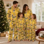 Kennesaw State Owls Long Pajama Set Personalized Animal Scatter Gold Best Selling