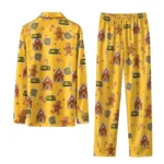 Kennesaw State Owls Long Pajama Set Personalized Candy Scatter Gold Best Selling