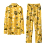 Kennesaw State Owls Long Pajama Set Personalized Heart Charms Gold Best Selling