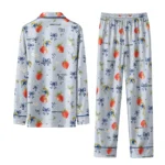Kent State Golden Flashes Long Pajama Set Customized Ribbon Florals Navy Blue Best Selling