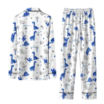 Kentucky Wildcats Long Pajama Set Customized Character Scatter Fashion Forward