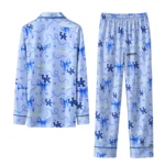 Kentucky Wildcats Long Pajama Set Customized Ribbon Chains Blue Best Selling