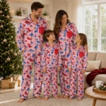 La Tech Long Pajama Set Custom Character Scatter Best Selling