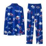 La Tech Long Pajama Set Custom Cloud Stars Blue Best Selling