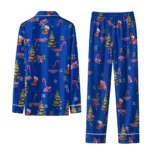 La Tech Long Pajama Set Custom Sprig Scatter Blue Best Selling