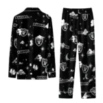 Las Vegas Raiders Long Pajama Set Custom Cloud Stars Black Best Selling
