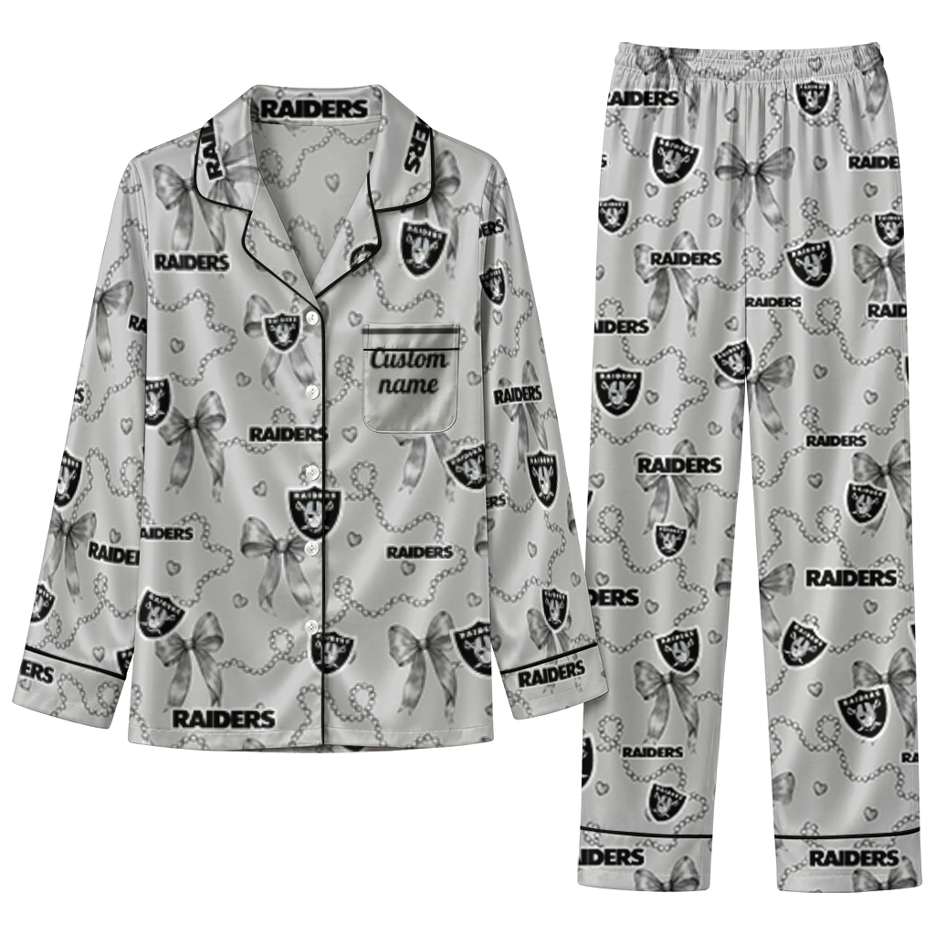 las vegas raiders long pajama set custom ribbon chains black best selling.webp las vegas raiders long pajama set custom ribbon chains black best selling.webp