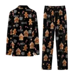 Las Vegas Raiders Long Pajama Set Personalized Candy Scatter Black Best Selling