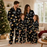 Las Vegas Raiders Long Pajama Set Personalized Snack Scatter Black Best Selling