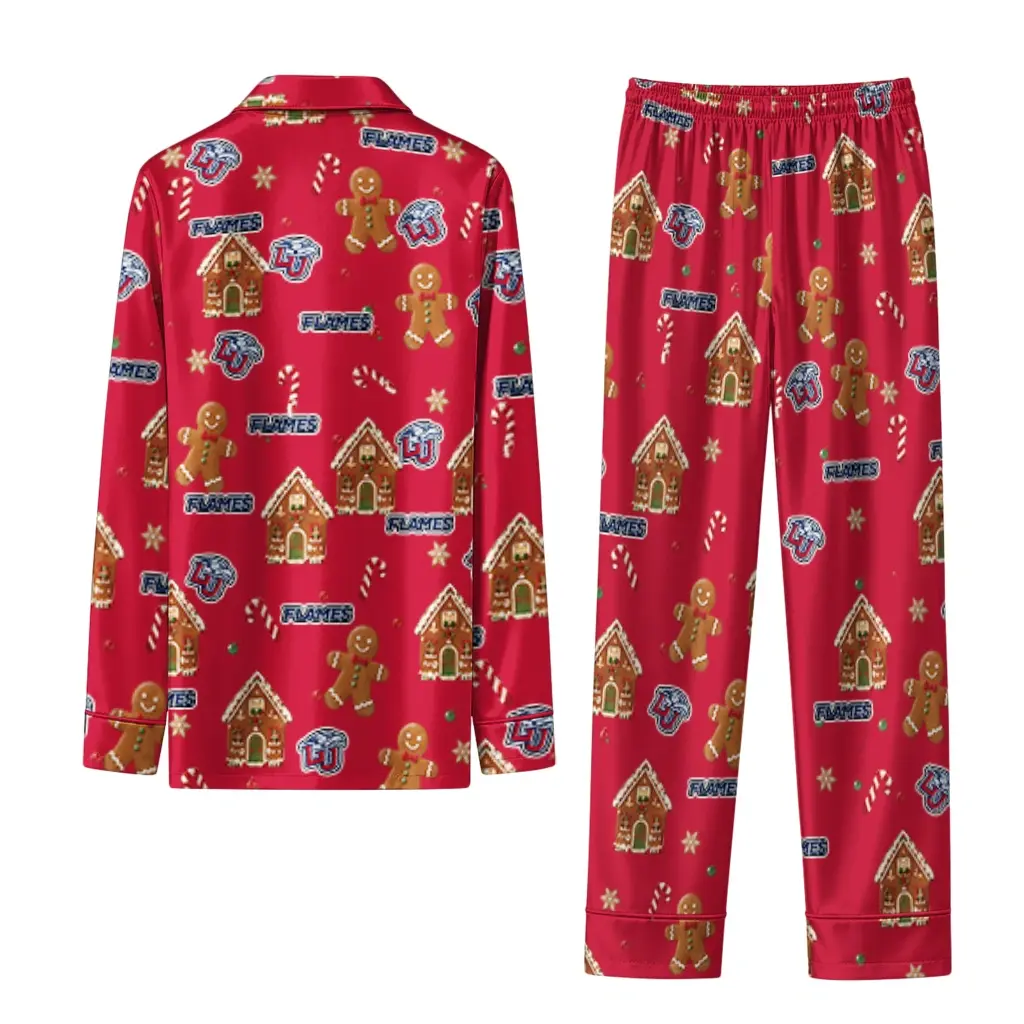Liberty Flames Long Pajama Set Custom Candy Scatter Red Fashion Forward Liberty Flames Long Pajama Set Custom Candy Scatter Red Fashion Forward