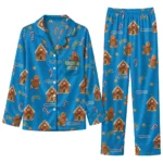 Los Angeles Chargers Long Pajama Set - Custom Candy Scatter Blue 1 Los Angeles Chargers Long Pajama Set Custom Candy Scatter Blue Best Selling