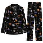 los angeles clippers long pajama set custom icon confetti black best selling.webp