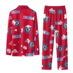 Los Angeles Clippers Long Pajama Set Customized Cloud Stars Red Best Selling
