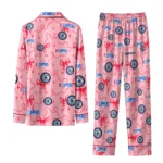 los angeles clippers long pajama set customized ribbon chains red best selling.webp
