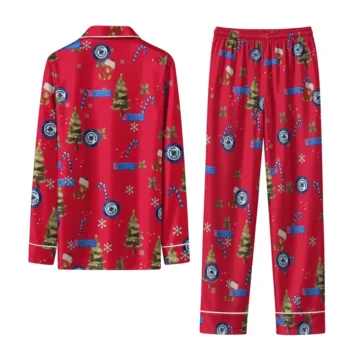 Los Angeles Clippers Long Pajama Set Customized Sprig Scatter Red Fashion Forward