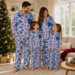 Los Angeles Clippers Long Pajama Set Personalized Character Scatter Best Selling
