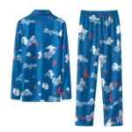 Los Angeles Dodgers Long Pajama Set Custom Cloud Stars Blue Best Selling