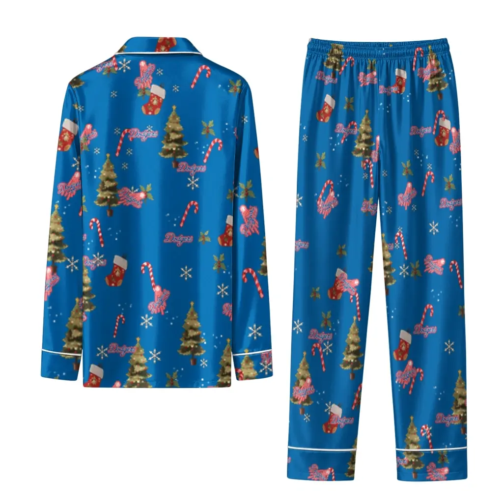Los Angeles Dodgers Long Pajama Set Custom Sprig Scatter Blue Fashion Forward Los Angeles Dodgers Long Pajama Set Custom Sprig Scatter Blue Fashion Forward