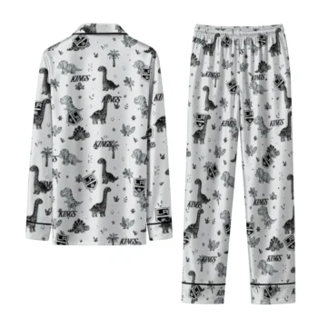 Los Angeles Kings Long Pajama Set Custom Character Scatter Fashion Forward