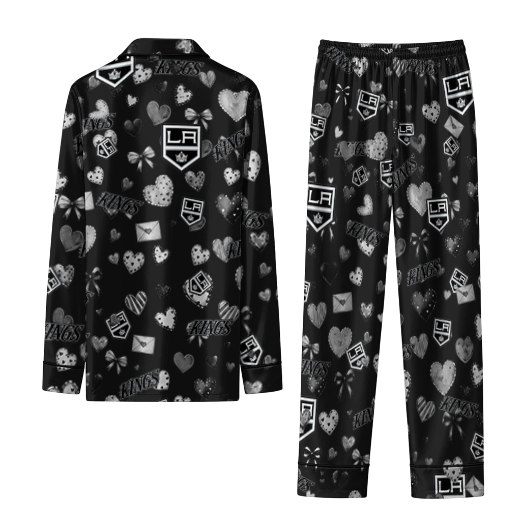 los angeles kings long pajama set custom heart charms black fashion forward.webp los angeles kings long pajama set custom heart charms black fashion forward.webp