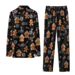 Los Angeles Kings Long Pajama Set Customized Candy Scatter Black Best Selling