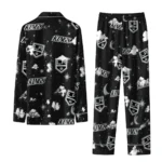 Los Angeles Kings Long Pajama Set Personalized Cloud Stars Black Best Selling