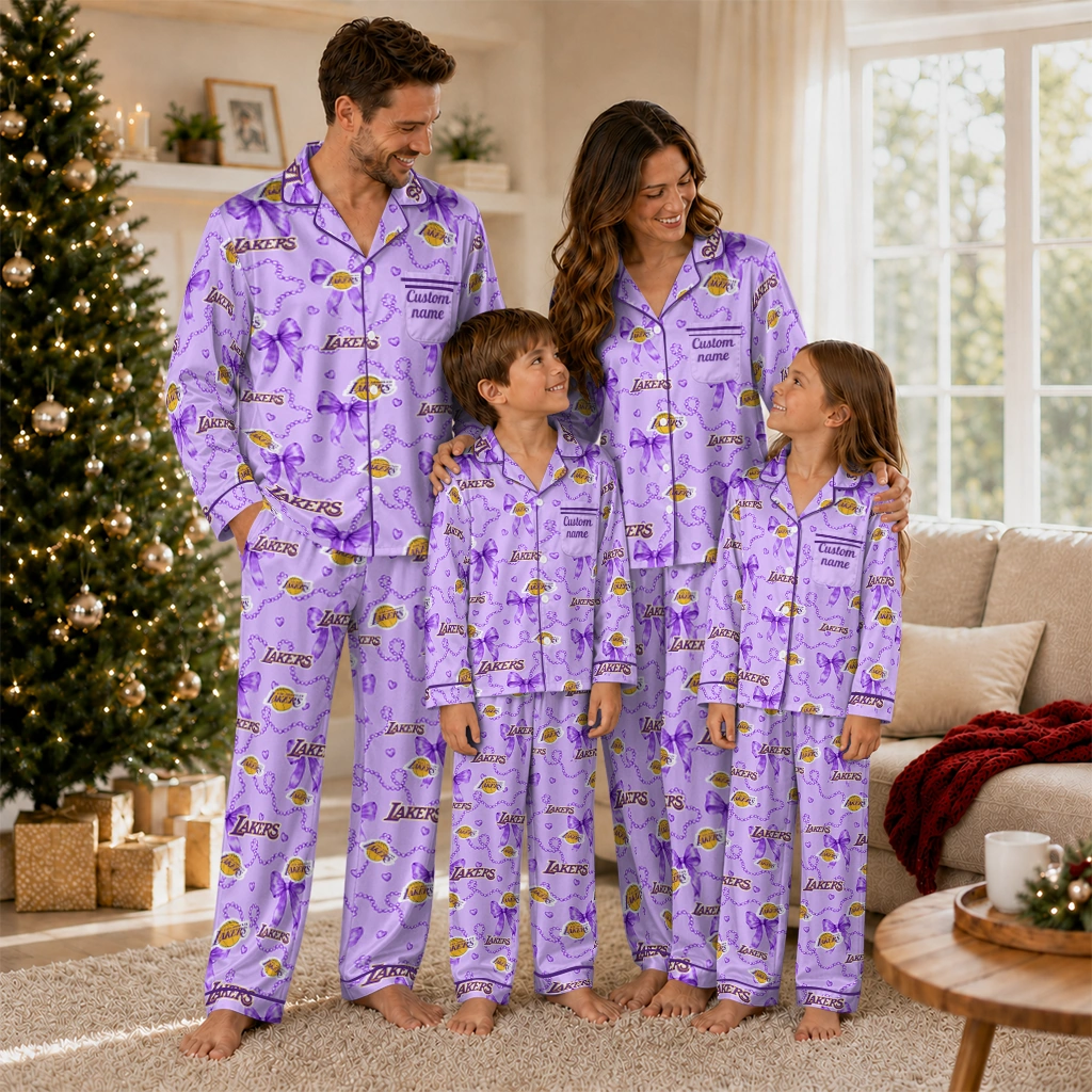 los angeles lakers long pajama set personalized ribbon chains purple latest model.webp los angeles lakers long pajama set personalized ribbon chains purple latest model.webp