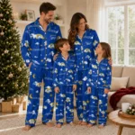 Los Angeles Rams Long Pajama Set Personalized Cloud Stars Blue Best Selling