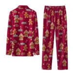 Louisiana Monroe Warhawks Long Pajama Set Customized Candy Scatter Red Best Selling