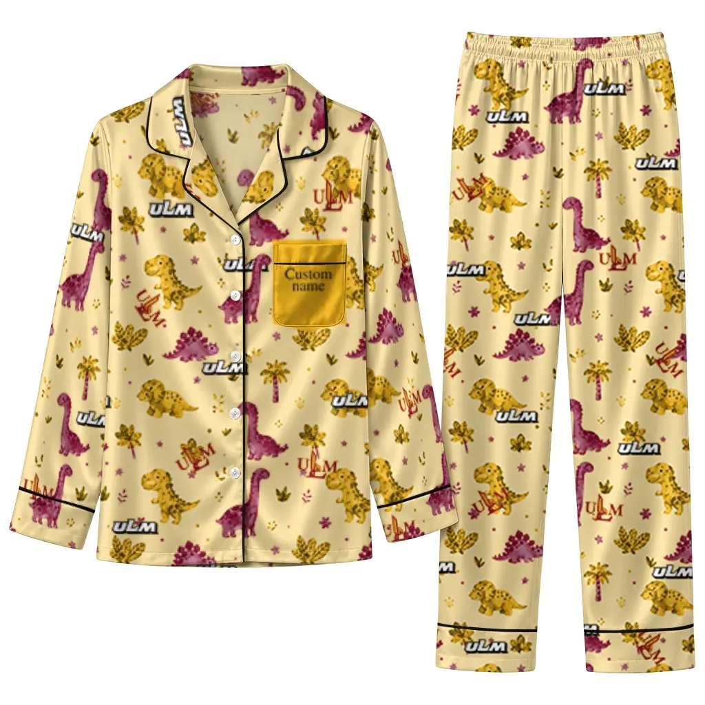 Louisiana Monroe Warhawks Long Pajama Set Customized Character Scatter Best Selling Louisiana Monroe Warhawks Long Pajama Set Customized Character Scatter Best Selling