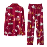 Louisiana Monroe Warhawks Long Pajama Set Customized Cloud Stars Red Best Selling