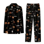 Louisiana Monroe Warhawks Long Pajama Set Customized Icon Confetti Black Best Selling