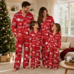 Louisiana Ragin Cajuns Long Pajama Set Customized Cloud Stars Red Best Selling