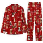 Louisville Cardinals Long Pajama Set - Personalized Animal Scatter Red 1 Louisville Cardinals Long Pajama Set Personalized Animal Scatter Red Best Selling